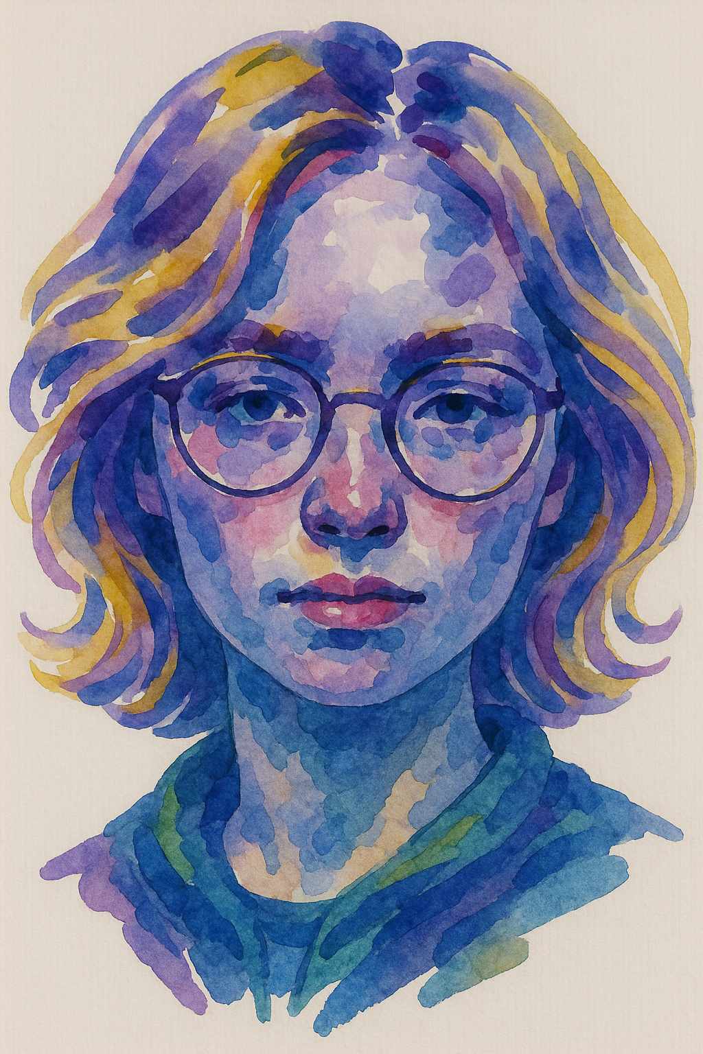 Акварельная работа на бумаге